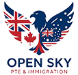 Logo of Open Sky PTE & Immigration for intelligent practice with AI